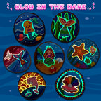 klmars Mermaid Themed Wooden Painting Kit-Glow in The Dark-Arts & Crafts Gifts for Kids Girls Ages 5-12-Wood Slice Craft Activities Kits -Mermaid Art Toys for Kids Christmas Gifts