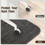 Blvornl Office Chair Mat for Hardwood Floor and Low Pile Carpet, 35"x 48" Desk Chair Mat for Hard Wood, Anti-Slip Hard Floor Protector Rolling Chair Mats, PVC Mat Desk Rug for Home, Black