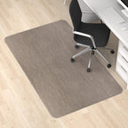 Blvornl Office Chair Mat for Hardwood Floor and Low Pile Carpet, 45"x 53" Desk Chair Mat for Hard Wood, Anti-Slip Hard Floor Protector Rolling Chair Mat, PVC Mat Desk Rug for Home, Dark Brown