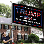 Trump 2024 Flag 3x5 Donald Trump 2024 Take America President Back Flags Made in USA with 2 Brass Grommets UV protection Fade Resistant for Indoor Outdoor Banner
