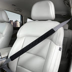 HighnessHwoo Extra Long Seatbelt Covers for Adults Kids Women & Men, Soft Car Seat Belt Strap Cushion for Sedan, SUV, Trucks, Shoulder Neck Chest Protector Pads, Auto Accessories, 1pc, Black, 19.5in