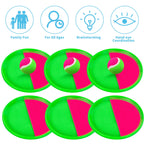 Kids Outdoor Toys, Beach Toys Toss and Catch Ball Set, Outside Yard Games for Kids with 6 Paddles 3 Balls Paddle Game Set Playground Sets for Backyard Sports Outdoor Games for Adults and Family