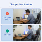 Lifted Lumbar: Lumbar Support Pillow for Office Chair | Adjustable, Doctor-Developed Back Seat Cushion for Chairs, Couches, and Cars | Ergonomic Pressure Relief & Enhanced Blood Flow