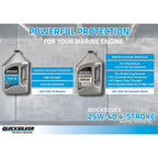 Quicksilver 25W-40 4-Stroke Marine Engine Oil, 1 Gallon