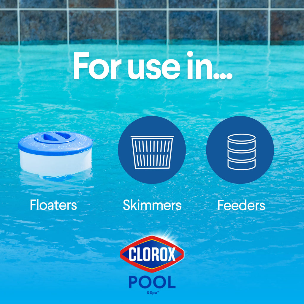 CLOROX Pool&Spa Active99 3” Chlorinating Tablet, Kills Bacteria & Stops Algae, 35LB