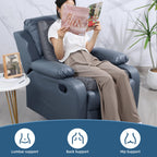BALAPET Recliner Cushions for Long Sitting, Egg Crate Foam Recliner Cushion for Elderly Reduces Muscle Fatigue and Provides Air Flow, Extra Large Non-Slip Seat Cushion with Back Support Cushion(Gray)