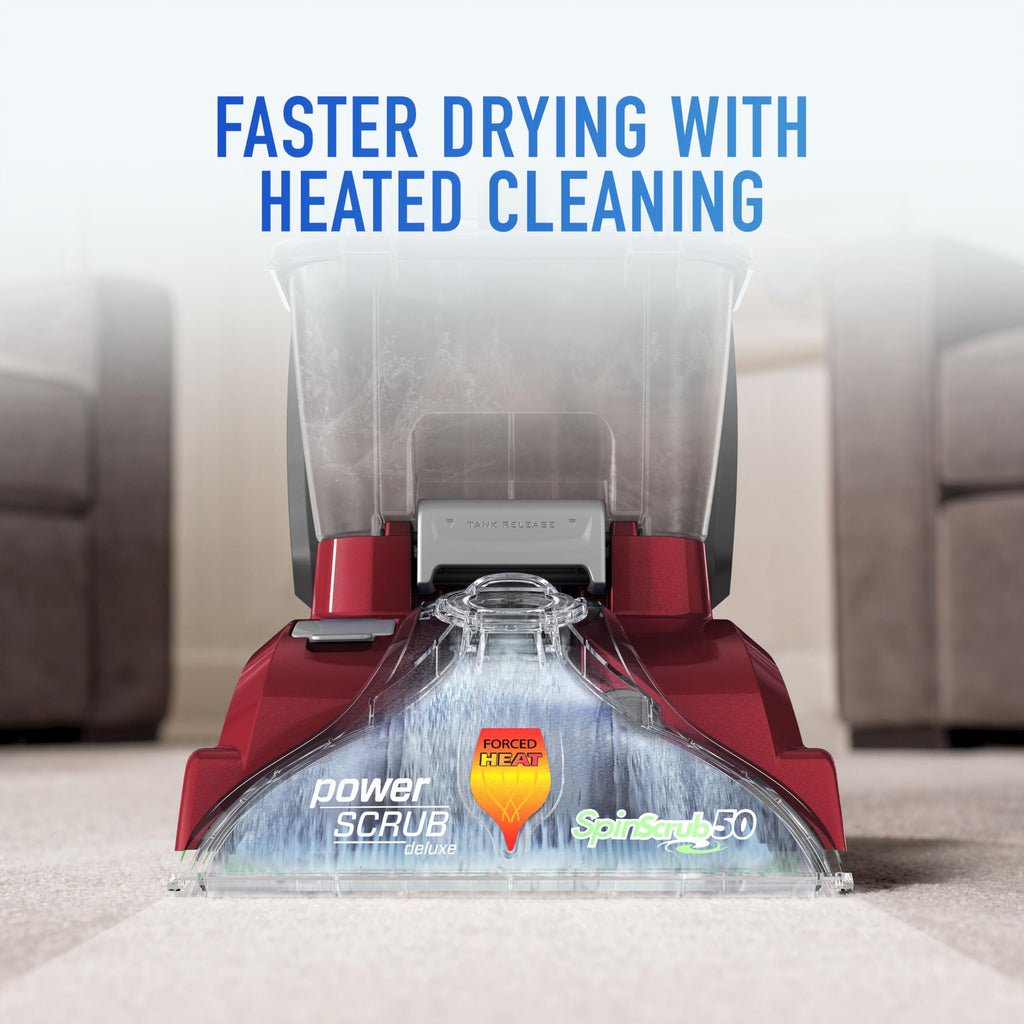 Hoover PowerScrub Deluxe Carpet Cleaner Machine for Carpet and Upholstery, Deep Cleaning Carpet Shampooer Machine with Multi-Purpose Tools, Pair with Hoover Carpet Cleaner Solution
