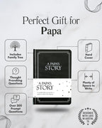 Papa's Life Story Journal (Hardcover): A Meaningful Keepsake for Papa to Share His Journey and Memories, Book Includes 250+ Prompt Questions, Sentimental Papa Gifts Idea, Sentimental Gifts for Papa for Father's Day, Birthday & Christmas