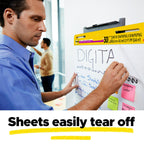 Post-it Super Sticky Easel Pad, 25 x 30 Inches, 30 Sheets Per Pad, 36 Pads, Large, White, Premium Self Stick Flip Chart Paper, Anchor Chart, Office Supplies & School Supplies, Great for Teachers and Students