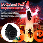 Replacement 1A Blower for Halloween Inflatables, 1.5A Adapter for Christmas Yard Inflatable Blow Up Outdoor Holiday Yard Inflatables Decorations Replacement Fan Blower, Adapter, 5 LEDs Bulbs Set