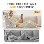 BDEUS 4-PCS Orthopedic Bed Wedge Pillow Set for Post-Surgery Recovery & Pain Relief - Adjustable Foam Support Pillows for Back, Leg, Neck & Shoulder Pain. Triangle Body Wedges for Sleeping, Sitting Up