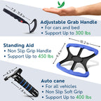3 Pc Elderly Assistance Products Standing Aid Portable Lift Auto Cane Grab Handle Adjustable Car Door Handle for Elderly Handicap Accessories for Daily Living Elderly Mobility Aids Handicap Car Assist