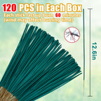 120 Pcs Natural Mosquito Repellent Outdoor Patio, Citronella Oil Mosquito Incense Sticks Plant-Based Bug Repellent for Patio Camping Fishing Backyard Travel Mosquito Control