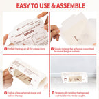 LULUCATCH Sticky Mouse Traps, 72 Pack Pre-baited Glue Traps, Foldable Bulk Non-Toxic Indoor Mouse Glue Boards for Insects, Snake, Lizard, & Spider, Pet Child Safe & Easy to Use Pest Control