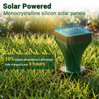 Mole Repellent Solar Powered, 8 Pack Snake & Skunk Repellent for Yard, Ultrasonic Mole Stakes for Lawns, IP65 Waterproof Gopher Repellent to Get Rid of Gopher, Vole, Chipmunk and Groundhog for Farm