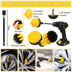 TTRCB 27Pcs Car Detailing Kit, Car Detailing Brush Set, Auto Detailing Drill Brush Set, Car Detailing Brushes, Car Wash Kit, Car Accessories, Car Cleaning Tools Kit for Interior, Exterior, Wheels