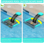 Poolvio Animal Saving Escape Ramp for Pool, Save Critters in Swimming Pool Device Handy, Pool Accessories in Floating Ramp Rescues Saving Frogs, Toads Animal Mice, Birds