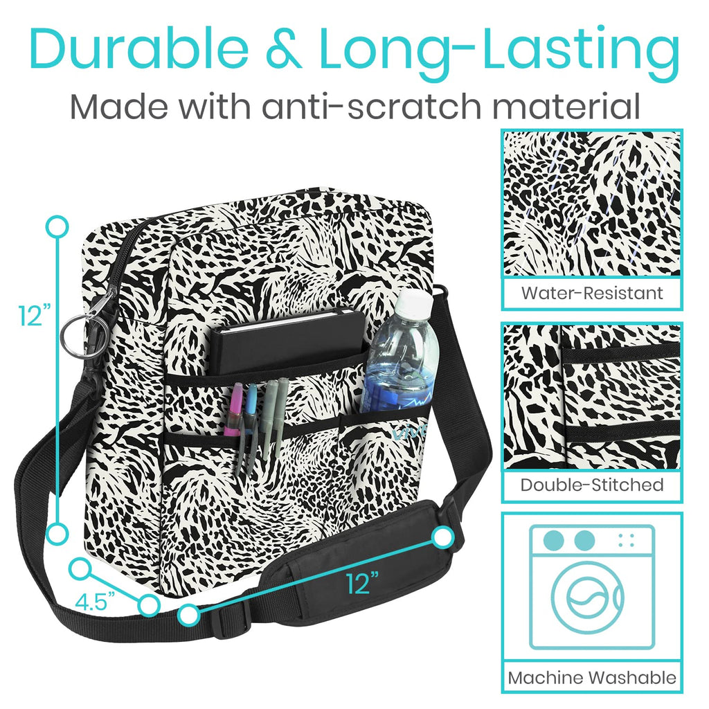 Vive Rollator Bag - Universal Travel Tote for Carrying Accessories on Wheelchair, Rolling Walkers, Transport Chairs, Mobility Scooters - Lightweight Handicap Medical Mobility Aid - for Women, Seniors
