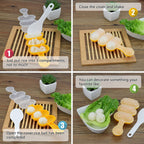 Rice Ball Mold,Rice Ball Shaker, Ball Shaped Kitchen Tools DIY Lunch, Maker Mould Food Decor for Kids, Mold With a Mini Rice Scoop（yellow）…