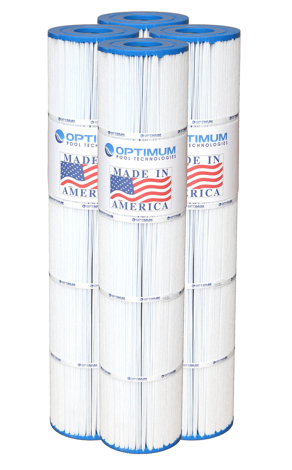 Optimum Pool Technologies Pool Filter 4-Pack, Compatible Replacement for Jandy® CL580 R0357900, Unicel C-7482, Filbur FC-0820, & Pleatco PJAN145 Filter Cartridges