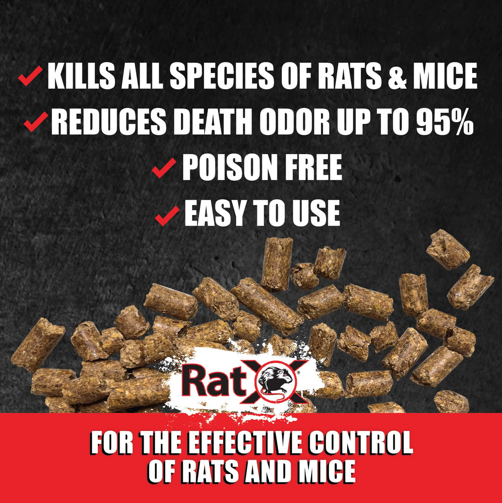EcoClear Products 620102, RatX All-Natural Poison Free Humane Rat, Mouse, 3 lb. Bag