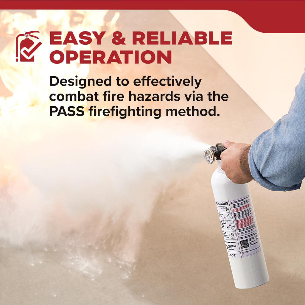 Kidde Auto Fire Extinguisher for Car & Truck, 5-B:C, 3.2 Lbs., Dry Chemical Extinguisher, Strap Bracket (Included)