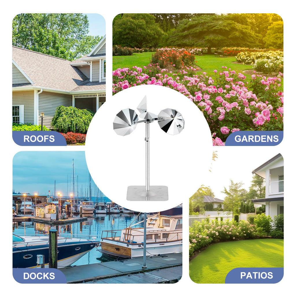 OFFO 4 PCS Bird Scare Reflective Device, Bird Reflector Keep Pigeon Woodpeckers and Sparrows Away for Outdoor Use Boats Roofs Gardens