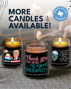 Funny Candle for Best Friend, Thank You for being My Unpaid Therapist Candle, Best Friend Candle for Women, Funny Friendship Gifts, Gifts for Best Friend, Birthday, Christmas, Gift-Ready