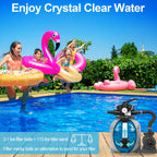 WLLEYAY 3.1 lbs Pool Filter Balls, New Upgrade Efficient Swimming Pool Filter Sand Alternative, Reusable Eco-Friendly Blue Filter Media Balls, Replace 110 lbs Filter Sand, Lasts for Several Seasons