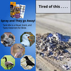 Bird Repellent Spray, Residential Bird Problem Solution by Flock Free Bird Control, 4 oz Concentrate