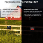 12 Pack Solar Control Light Nocturnal Animal Repeller Outdoor Animal Deterrent Devices Motion Activated Animal Repellent for Skunk Deer Coyote Fox Raccoon Cat Garden Yard Farm Chicken Coop