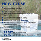Pool Shock by Aqua Org Plus - New Square 50 Pound Pail - 65% Granular Cal Hypo - Swimming Pool Shock for In-Ground, Above Ground, Spas & Hot Tubs