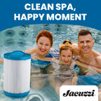 Hot Tub Things Spa Filter Cartridge 40 Sq Ft - Replacement Filter Part# 6473-157J for J-400 & J-500 Series, Dual-Stage Filtration, Spa Water Cleaner, Washable Pleated Cartridge, Easy Installation