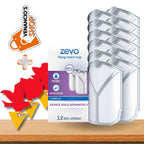 ZEVO Refills Cartridges | Device Sold Separately, White, ZEVO Flying Insect Trap Refill Fly Trap Refill Cartridges + Includes Exclusive Venancio’sFridge Sticker & Sticky Fruit Trap (Zevo 12 Refills)