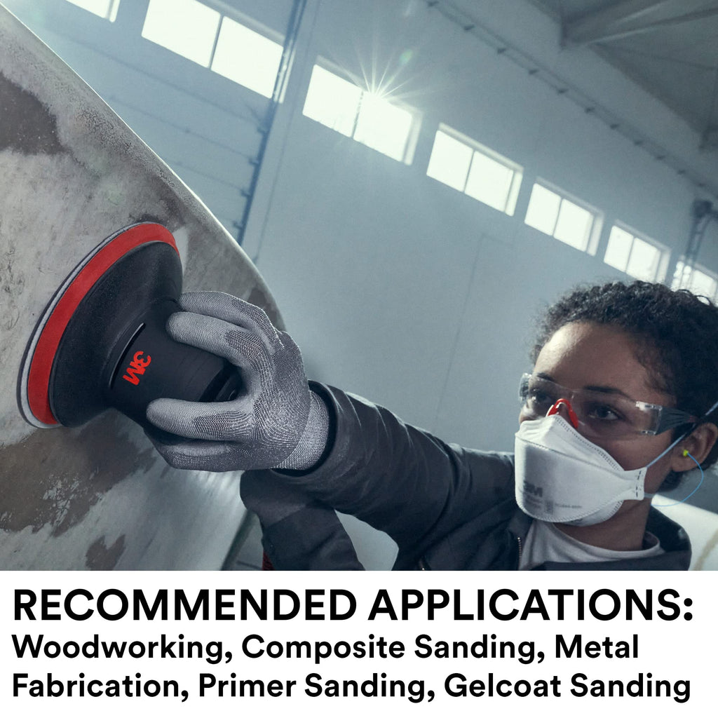 3M Xtract Net Disc 710W, 80+, 5 in, Die 500X, Pack of 50 Hook and Loop Sanding Discs, Virtually Dust-Free, Premium Option for Metal, Wood, Composites, Stock Removal, and Fine Finishing