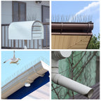 Hausse Stainless Steel Bird Spikes 17 Pack, Squirrel Small Birds Pigeons Crows and Woodpeckers Deterrent Devices Bird Repellent Spikes, Assemble Easily Covers 17 Feet for Outdoor Wall Fence