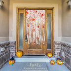 Watayo 5 Pcs Halloween Door Curtain Decorations - 65 x 39 Inch Bloody Handprint Doorway Curtain - Scary Creepy Curtain Cloth for Halloween Party Haunted House Decoration