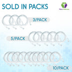 Mars Wellness Oxygen Tubing - Premium Clear Crush Resistant Oxygen Tubes - 7 Foot - 10 Tubes