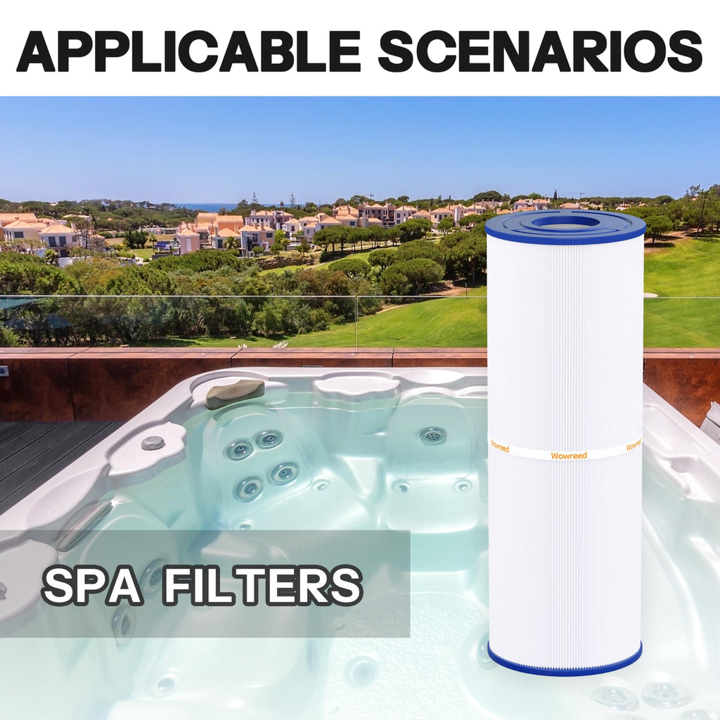Wowreed Spa Filter Compatible with Cryspool CP-04075, PRB50-IN, C-4950, 413-212-02, FC-2390, J210/ J220/ J235/ J245/ J275, 03FIL1600, 5X13 Drop in Hot Tub Filter 2 Pack