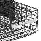 Rugged Ranch CHPTO Chipmunkinator Large Metal Wire Live Chipmunk Catch & Release Trap Cage w/Easy Open Top Lid & 2 Door System, Black (2 Pack)