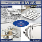 Goddard’s Silver Polish Foam – Silver Jewelry Cleaner for Antiques, Accessories, Ornaments & More – Silver Cleaner for Silverware Protection – Tarnish Remover for Jewelry w/Sponge Applicator (18 oz)