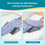 Fanwer Bed Wedges & Body Positioners for Elderly (3 in 1),40 Degree Triangle Wedges for Bed Positioning,Triangle Pillow for After Surgery, Wedges for Bedsores,Wedge Pillow for Positioning