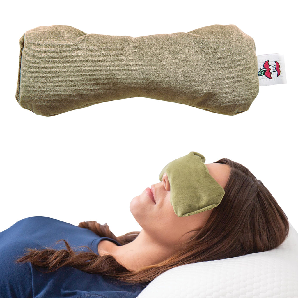 Therapeutica Pillow, Lite Orthopedic Support (Less Firm) – Large & Core Products MicroBeads Dry Eye Compress Moist Heat Pack Bundle