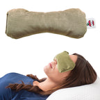 Therapeutica Pillow, Lite Orthopedic Support (Less Firm) – Large & Core Products MicroBeads Dry Eye Compress Moist Heat Pack Bundle
