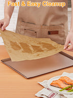 SMARTAKE Parchment Paper Roll for Baking, 2-Pack of 13 in x 278 ft, 600 sq.ft, Non-Stick Baking Paper Sheets with Slide Cutter, Heavy Duty Extra Long, for Kitchen Baking Cooking Grilling, Unbleached