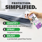 NatureStop Bird Repellent Spray – Helps Deter Birds from Outdoor Surfaces & Garden Areas, 16 oz (475mL)