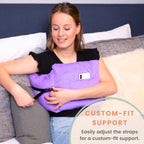 MOYOAMA Post Mastectomy Pillow - Recovery After Breast Cancer Surgery, Breast Augmentation - Lightweight Post Surgery Pillow with 4 Built-in Pockets to Support Healing - Breast Cancer Gifts for Women