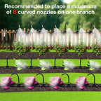 MIXC 200Ft 1/4" Drip Irrigation System,2026-Upgrade Garden Irrigation Kit with 32pcs Adjustable Copper Nozzles, Atomizing Watering System for Outdoor Plants,Raised Bed,Yard,Potted Plant,Lawn