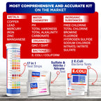 All-New 20 in 1 Drinking Water Testing Kit 120 Strips, Home Tap and Well Water Test Kit for Hardness, Lead, Iron, Copper, Chlorine, Fluoride