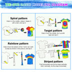 Tie Dye Kit 32 Color All-in-one Clothing Dye Kit, Permanent Fabric Dye for Kids, Adults, Large Group Handmade Party Activity, DIY Bright Neon Tye Dye Accessories